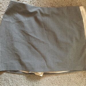 Abercrombie White Gingham Mini Skirt